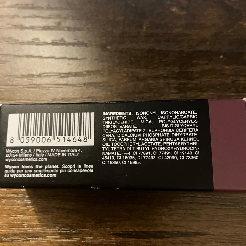 Wycon Cosmetics Lip Shot Satin Lipstick-28 True Wine NWT